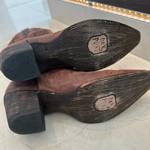 Worn Once Unique Dan Post Leather Cowgirl Boots - Picture 3 of 6